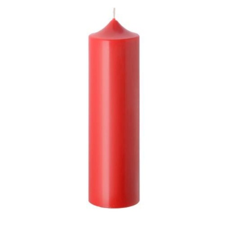 Свеча Рарог Колонна 22 см красная