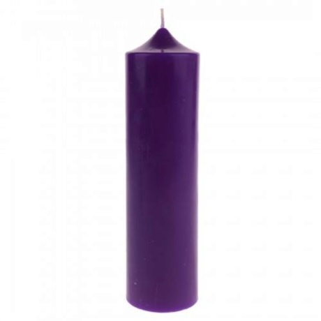 Свеча Рарог Колонна 22 см фиолетовая