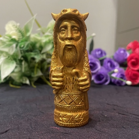 Статуэтка бога Велеса 8 см. цвет золотистый